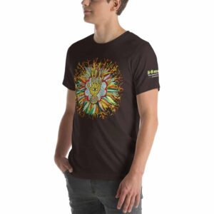 T-shirt Unisexe HTF 2020 Flower - Marron / Brown
