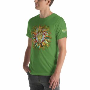 T-shirt Unisexe HTF 2020 Flower - Vert Gazon / Leaf