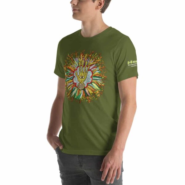 T-shirt Unisexe HTF 2020 Flower - Vert Olive